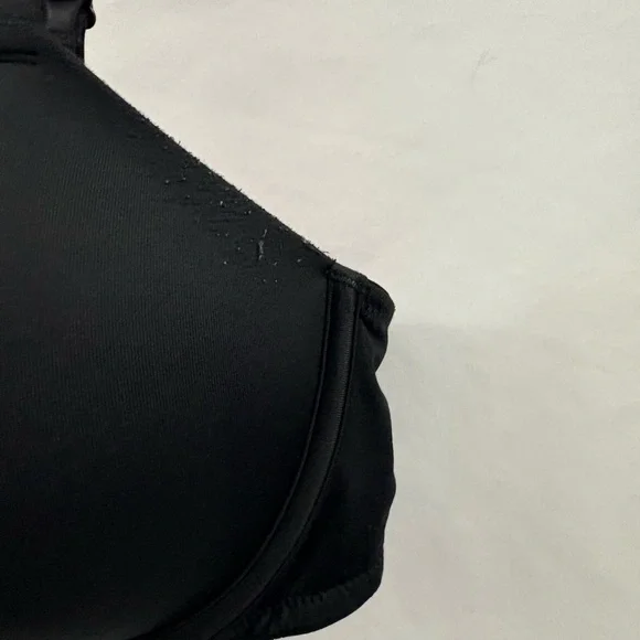 PINK Victoria's Secret Black Wear Everywhere Super Push Up Bra Sz 36C - Picture 4 of 13